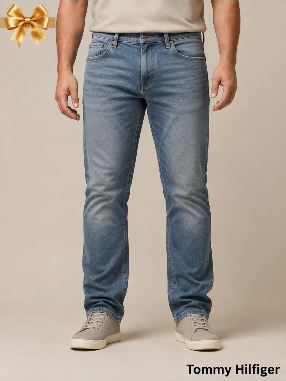 Tommy Hilfiger Jeans Cotton Medium Wash Straight Size 40x34